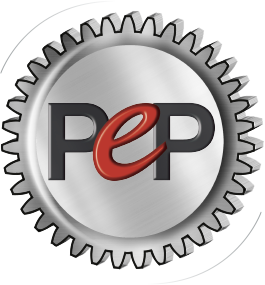 Logo de la société PeP (Petit Engrenage de Précision)